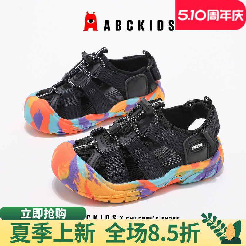 abckids女童凉鞋2026夏季新款沙滩鞋儿童镂空运动童鞋男童休闲鞋