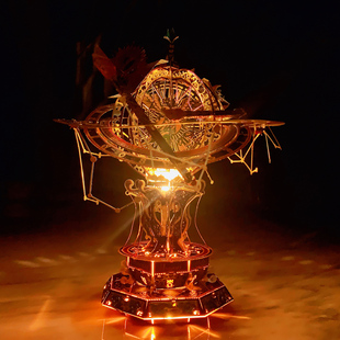 艺模金属十二星宫拼装模型 抖音同款 3d立体diy手工拼图摆件礼品