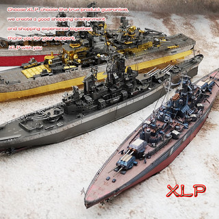 拼酷 金属手工diy立体3D拼装模型 军事军舰 创意礼品摆件益智玩具