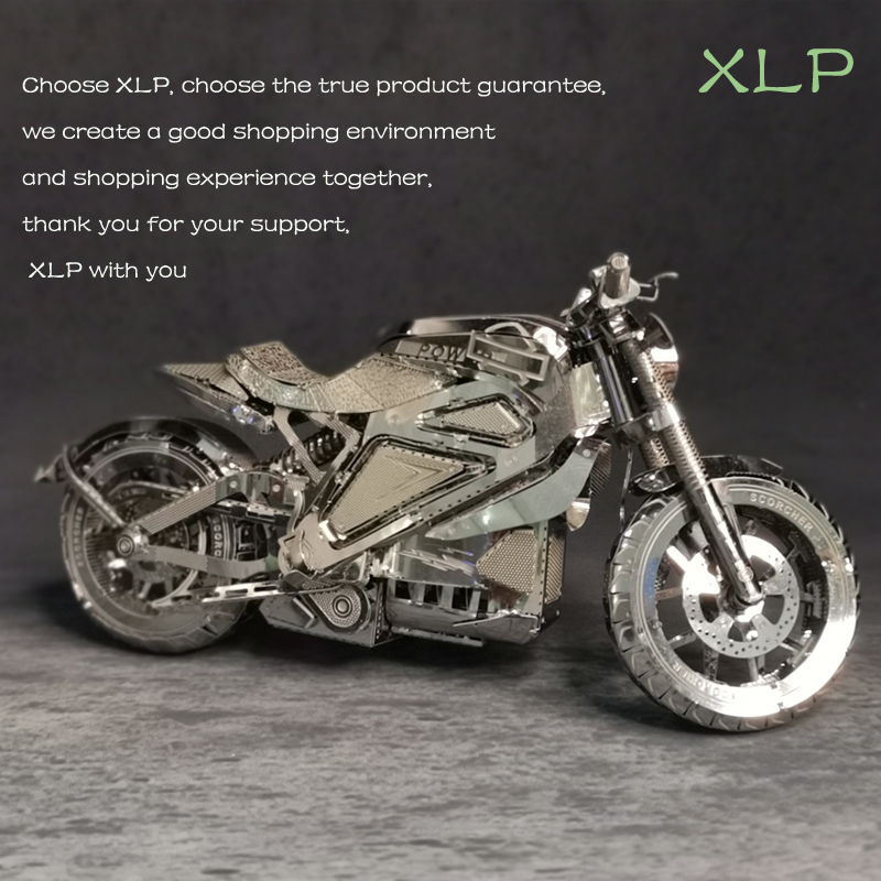 魔图复仇者摩托车模型金属拼装