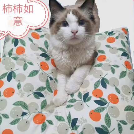 定制纯棉花棉垫宠物垫子猫狗窝垫可拆洗四季睡垫超厚加大宠物盖毯