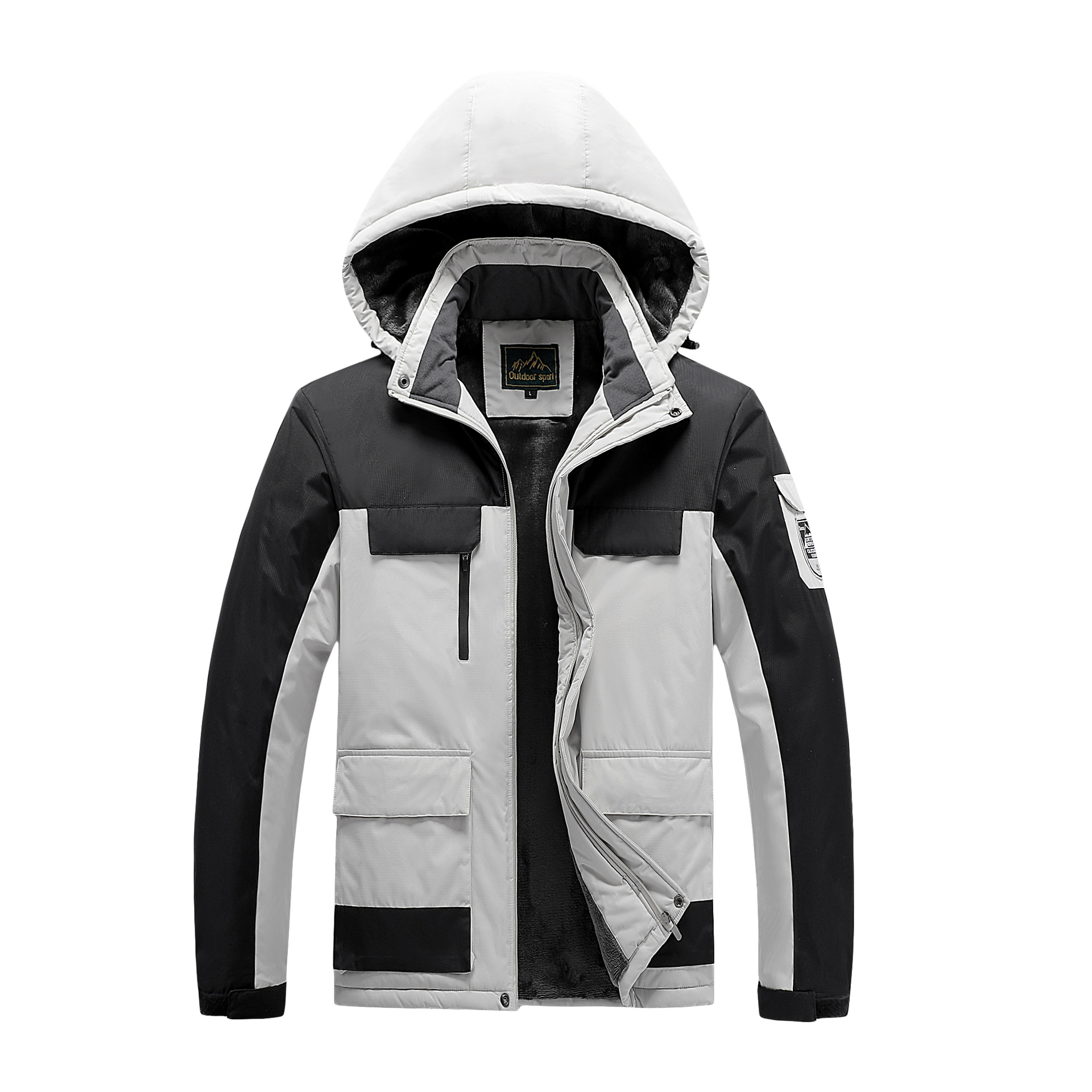 2025新款韩版男女户外冲锋衣情侣户外棉衣防风防水保暖登山服