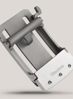 纯钛皮带扣男扣头高档卡槽自动扣腰带头钛合金卡牙裤带头单卖3.5