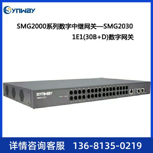 synway三汇SMG2030-1E1数字中继语音网关电话网关