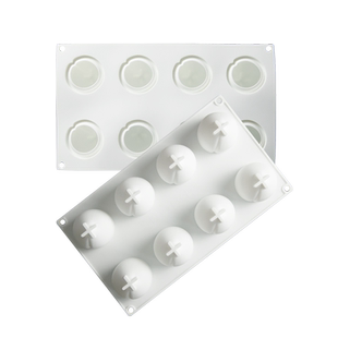 艾奇馥8连桃子仙桃寿桃水蜜桃果冻奶冻巧克力慕斯硅胶烘焙模具