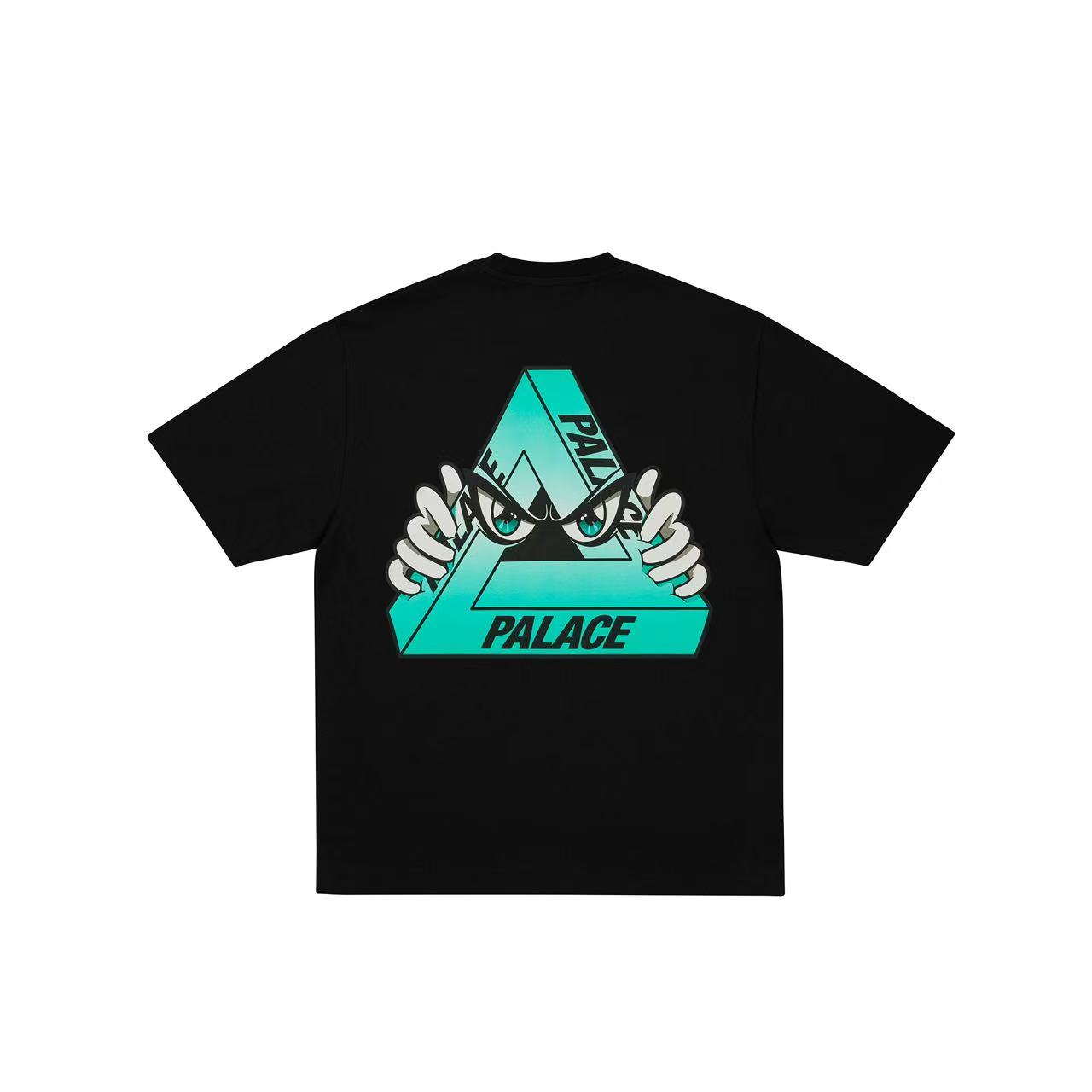 palace fw25大三角眼睛印花半袖全棉圆领休闲T恤潮牌男女同款短袖