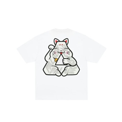 潮牌招财猫经典短袖男女同款tee