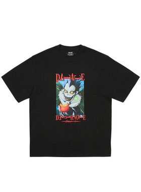 PALACE 25ss联名死亡笔记动漫T恤夏季印花男女同款二次元全棉短袖