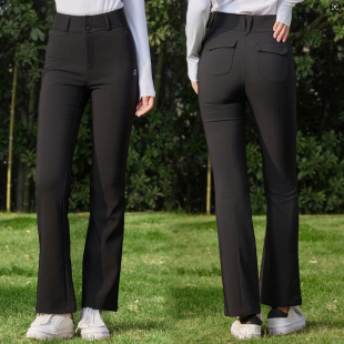 高腰女裤夏季高尔夫长裤女士喇叭裤修身显瘦golf速干透气裤子女装