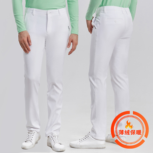 高尔夫长裤 中腰裤 男裤 golf修身 子抓绒加厚保暖弹力运动球裤 秋冬季