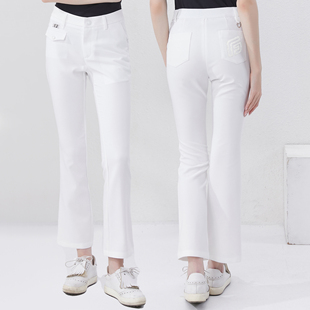 女士长裤 golf运动球裤 春夏季 显瘦女装 弹力速干 免烫修身 高尔夫女裤