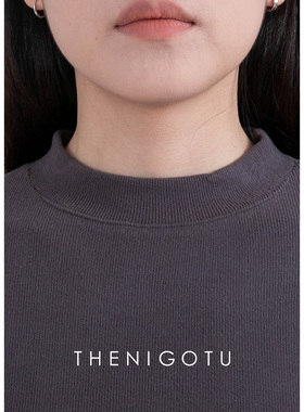 DOROTHY丨短款修身半高领螺纹打底衫女2023新款秋冬保暖内搭上衣