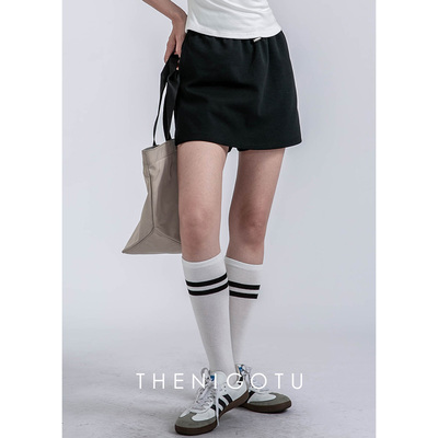 DOROTHY丨半身裙女夏季新款辣妹抽绳运动短裙高腰休闲显瘦包臀裙