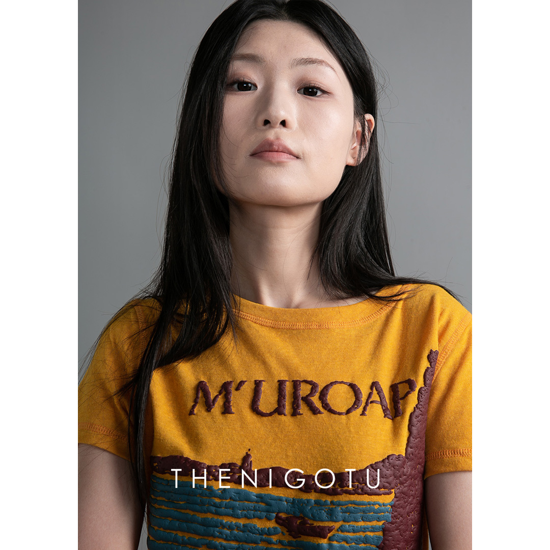 DOROTHY丨立体发泡字母 圆领正肩女t恤短袖2025新款修身打底上衣