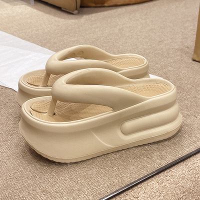 2025绝美网红超高超火新款踩屎感人字拖鞋女生夏季外穿海边