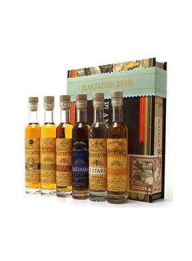 洋酒 Plantation Rum gift set 蔗园朗姆酒品鉴礼盒 100ml*6瓶