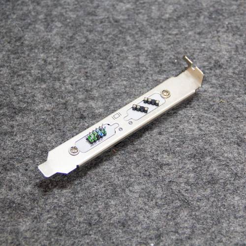 机箱挡板位外置开机键出线板外接5V3针灯光设备出线延长线挡片