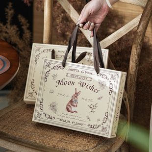 中秋节高档月饼礼盒复古6粒冰皮流心蛋黄酥包装盒空盒子2025新款