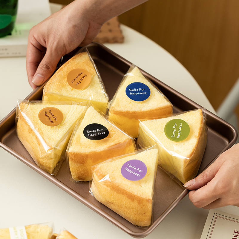 戚风蛋糕玻璃纸6寸8寸切块切片面包三明治汉堡欧包烘焙打包包装纸