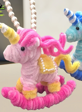 锌0新年扭iy料包马可爱挂过年饰物特226款新小马扭棒d材小件装礼