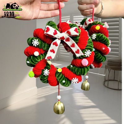 扭手工di包桌公门装饰面件圣诞树扭棒y材料摆办室把手创意桌摆