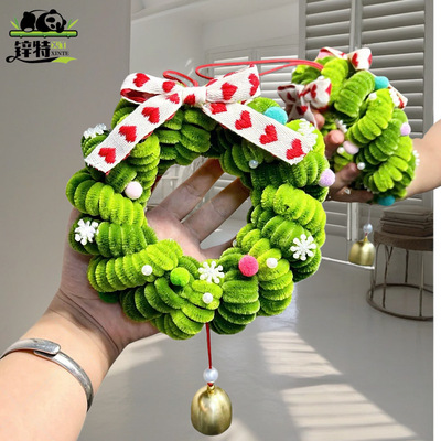 特诞棒手工d材料公室装饰面锌圣树扭扭iy包办门把手创意桌摆件