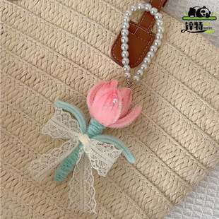 棒I作料包郁意礼扭扭DY手工制材金香挂件钥匙扣创可爱挂饰物