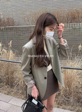 Coex Mall 首尔 重磅西服！韩国2025秋季设计感罕见绿色西装外套
