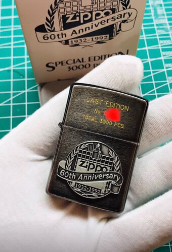 Zippo打火机欧版限量3000午夜铬c92年度机高端白盒