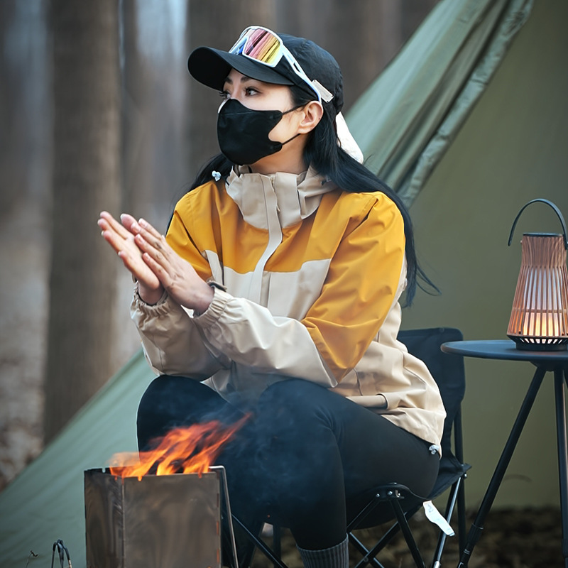 冲锋衣女三合一可拆卸防风防水秋冬珊瑚绒内胆情侣同款户外登山服