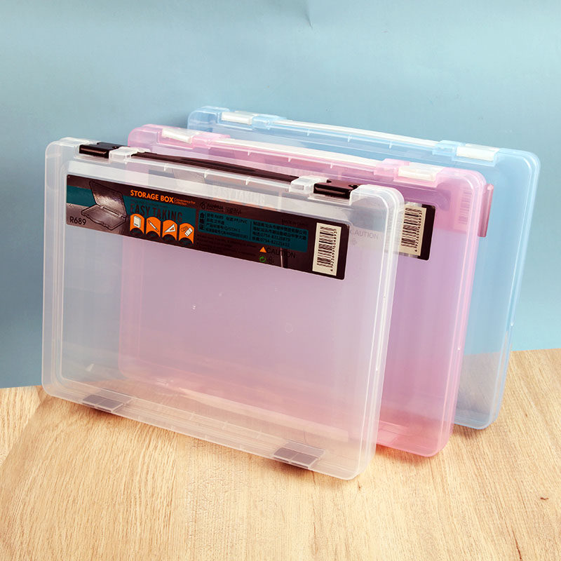 透明手提考试材料文件盒