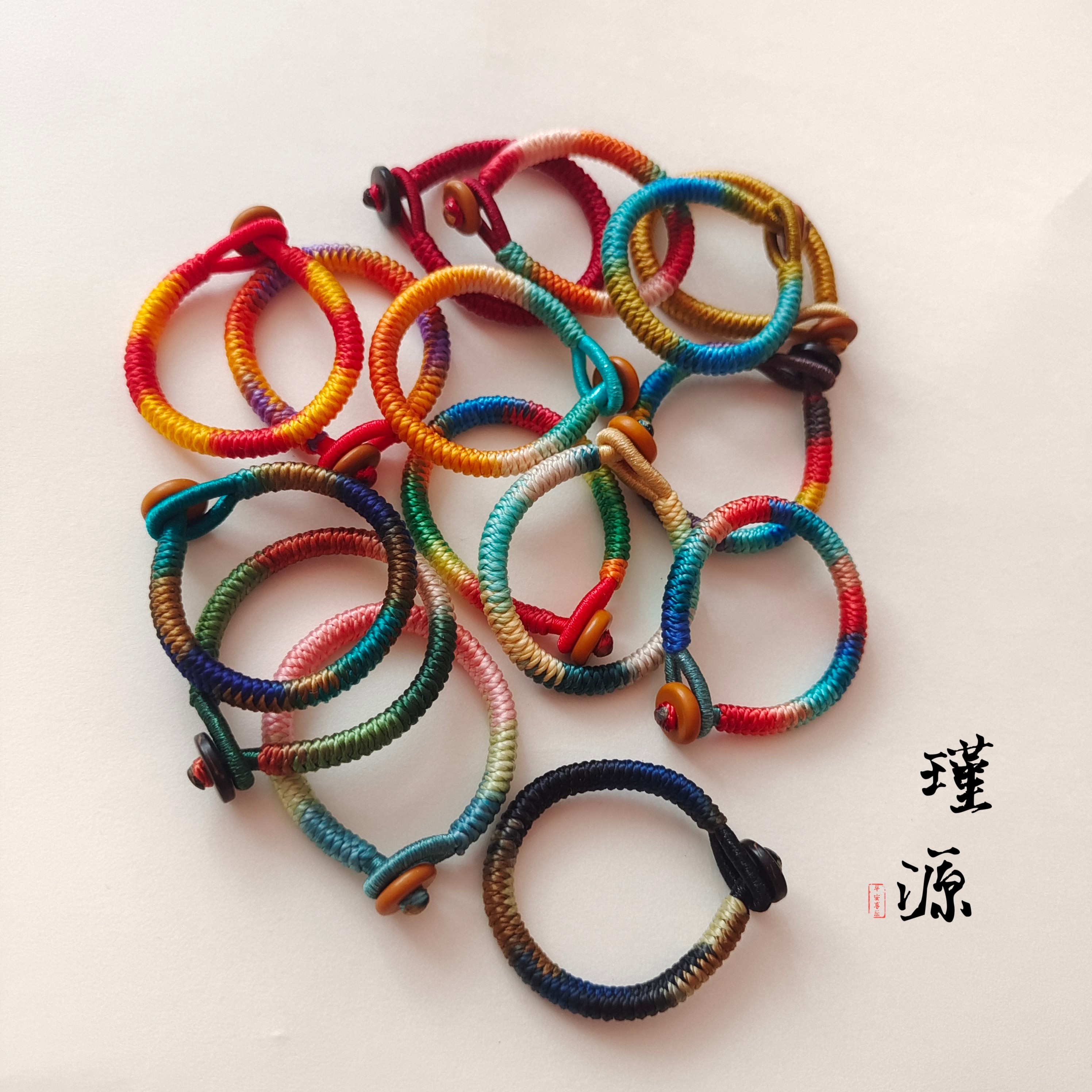 金刚结钥匙扣纯手工精编织指环扣活口diy车包挂吊坠饰品材料配件