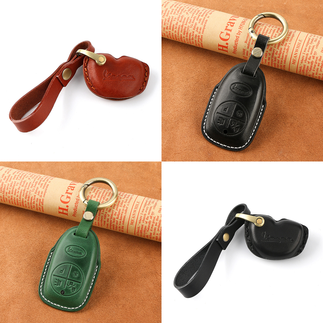 真皮维斯帕150300摩托车钥匙套壳