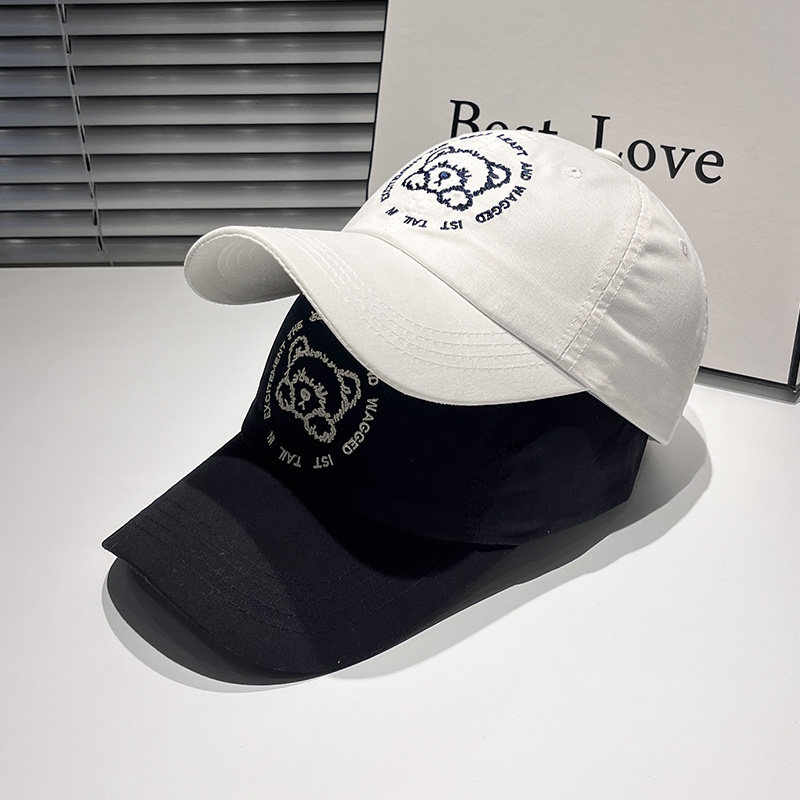 可爱小熊棒球帽子女2025新款春秋鸭舌帽时尚百搭显脸小防晒遮阳帽,服饰配件/皮带/帽子/围巾,帽子,淘宝优惠券,粉丝福利购,淘宝优惠卷