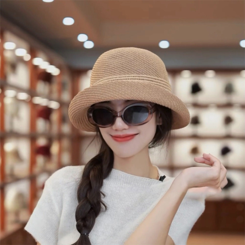 夏季网眼透气防晒帽子女户外出游翘边休闲渔夫帽复古百搭遮阳盆帽,服饰配件/皮带/帽子/围巾,帽子,淘宝优惠券,粉丝福利购,淘宝优惠卷