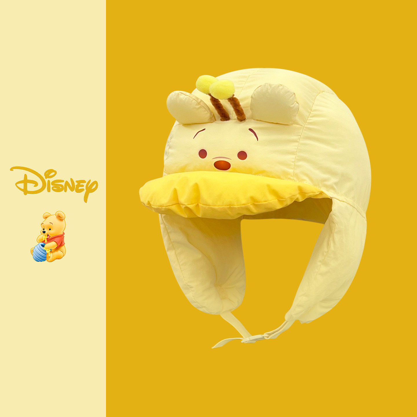 迪士尼系列卡通维尼雷锋帽女冬季保暖防寒亲子护耳帽显脸小包头帽