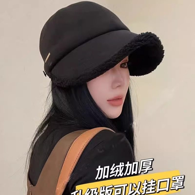 保暖百搭显脸小鸭舌帽女冬季