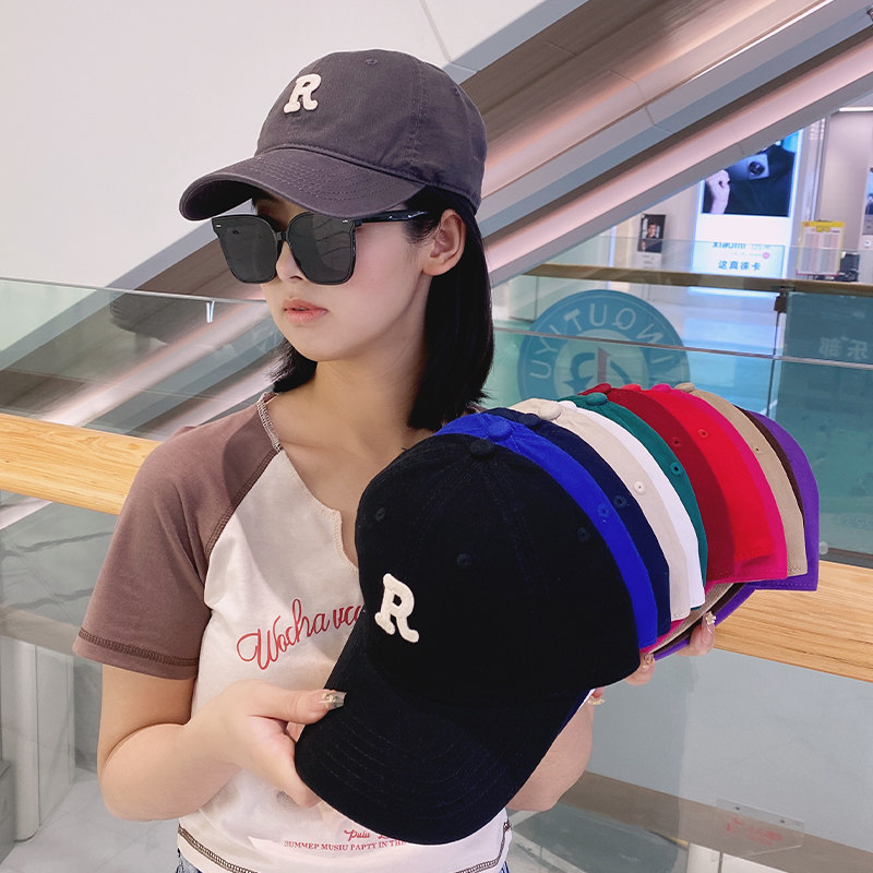 春夏季韩版时尚R标字母棒球帽女