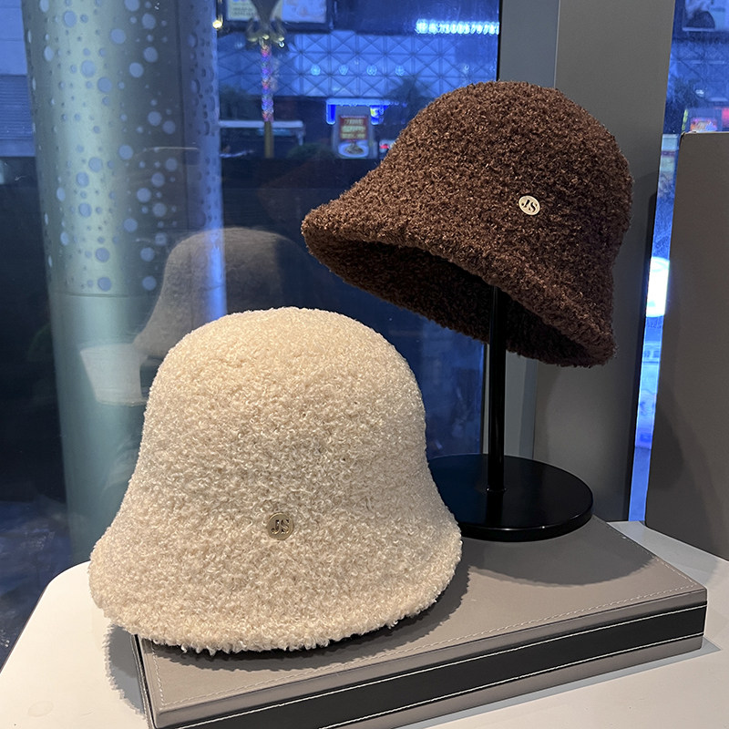 日系羊羔绒水桶帽子女款秋冬季加绒保暖百搭显脸小渔夫帽个性盆帽,服饰配件/皮带/帽子/围巾,帽子,淘宝优惠券,粉丝福利购,淘宝优惠卷