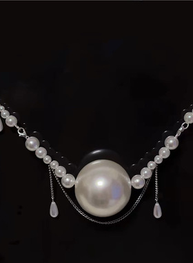 珍珠项链链条口球口塞饰品