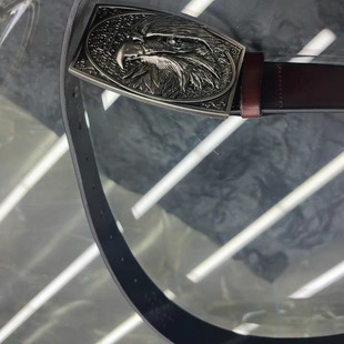 村上春树ZONE25Fw 复古风男女嘻哈宝石猛禽老鹰雕花藤蔓皮带 SLAU