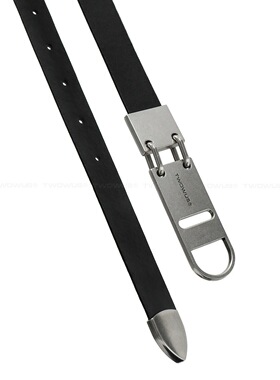 TWOWUS品牌原创设计感做旧金属银扣皮带男女小众百搭高级感腰带