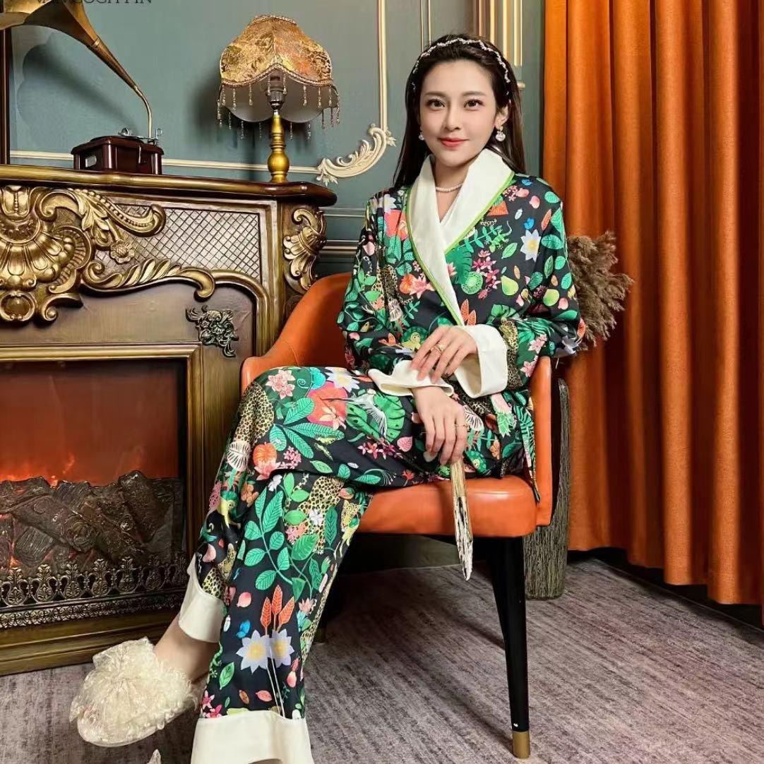 春秋冬睡衣女爆款高级感家居服仿睡衣/家居服套装