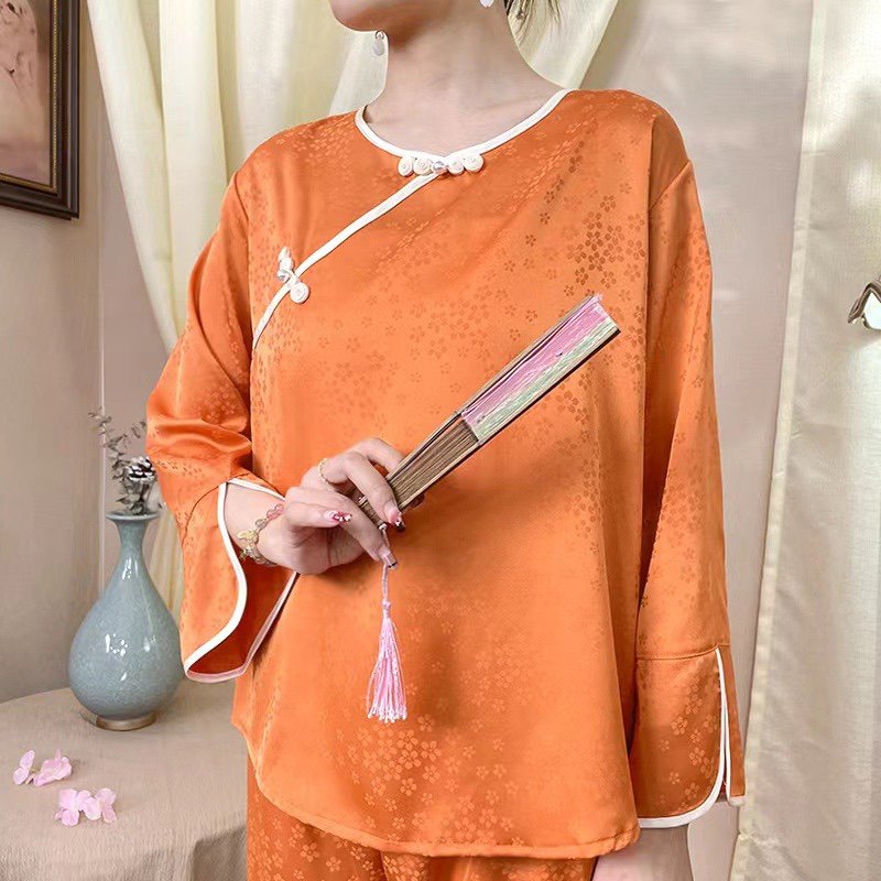 上海故事中式提花高级感家居服