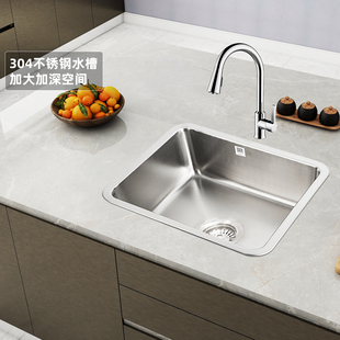 3884T 小单槽中岛台洗菜盆K 科勒厨房304不锈钢普罗台下式