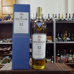 MACALLAN 麦卡伦12年黄金三桶系列老版款单一麦芽威士忌700ML40%