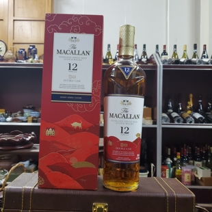 MACALLAN麦卡伦蓝钻12年牛年限量版双雪莉桶老版款2020年40%700ml