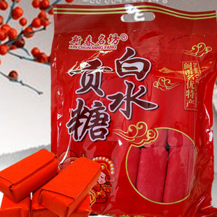 白水全皮竹葉貢糖新龍春新春名坊閩南漳州龍海特產花生酥糕點 包郵