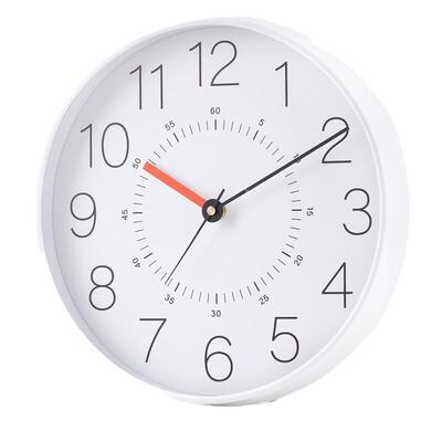 IAF塑料发静音表挂钟 墙钟石英钟表立体数字刻度钟 钟批 12寸30C