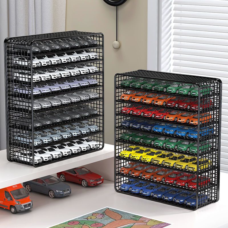 合金模型小汽车收纳盒摆件多层儿童口袋车风火轮多美卡展示收纳盒